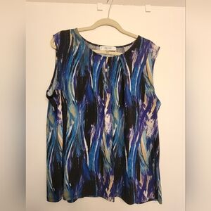 Jones Studio Multicolor Abstract Blouse